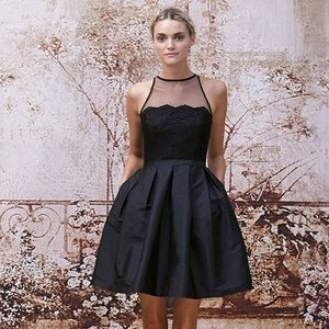 Monique Lhuilluer Taffeta/Lace Dress